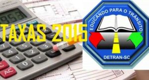 taxas detran sc 2015